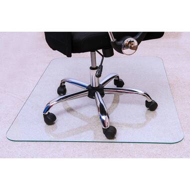 Lorell chairmat tempered online glass